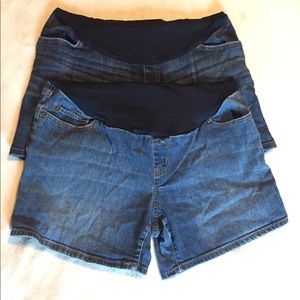Denim Maternity Shorts